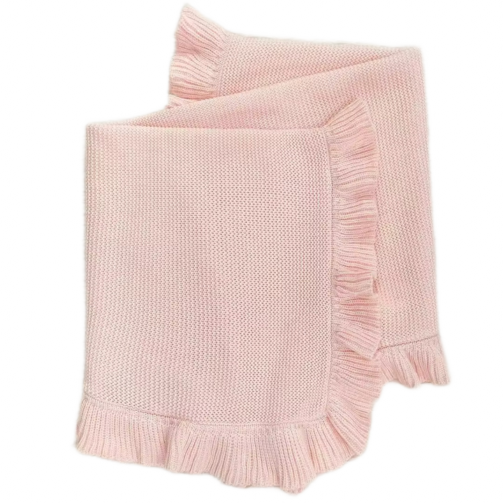Ruffle Edge Baby Quilt Blanket