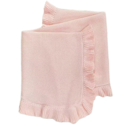 Ruffle Edge Baby Quilt Blanket