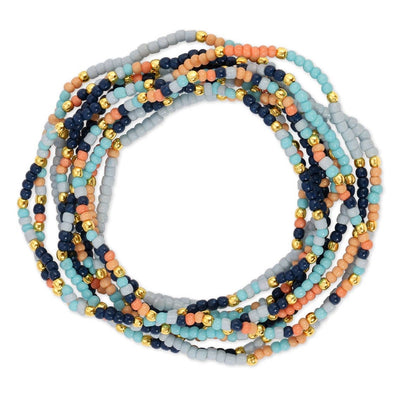 Assorted 2mm Stretch Seed Bead Bracelets