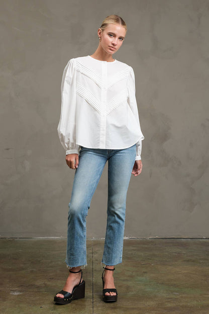 Classic Pintuck Blouse