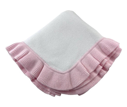 Ruffle Edge Baby Quilt Blanket