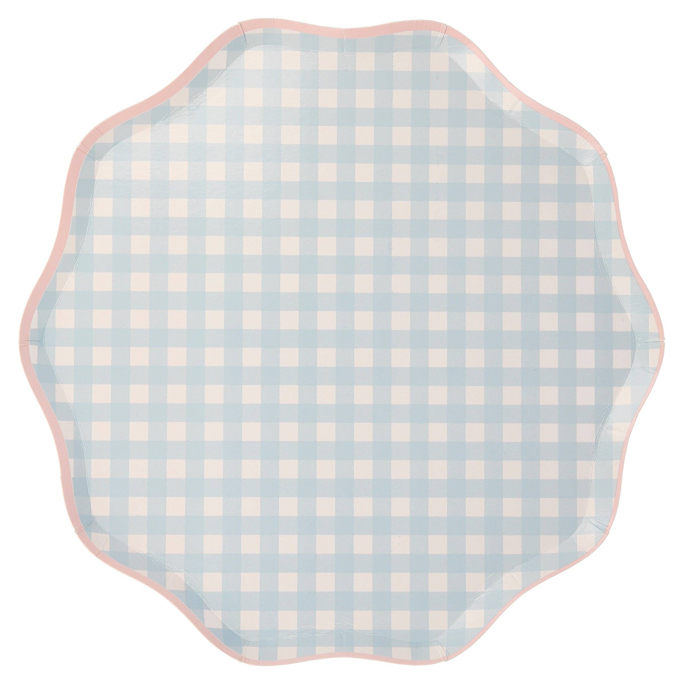Gingham Dinner Plates