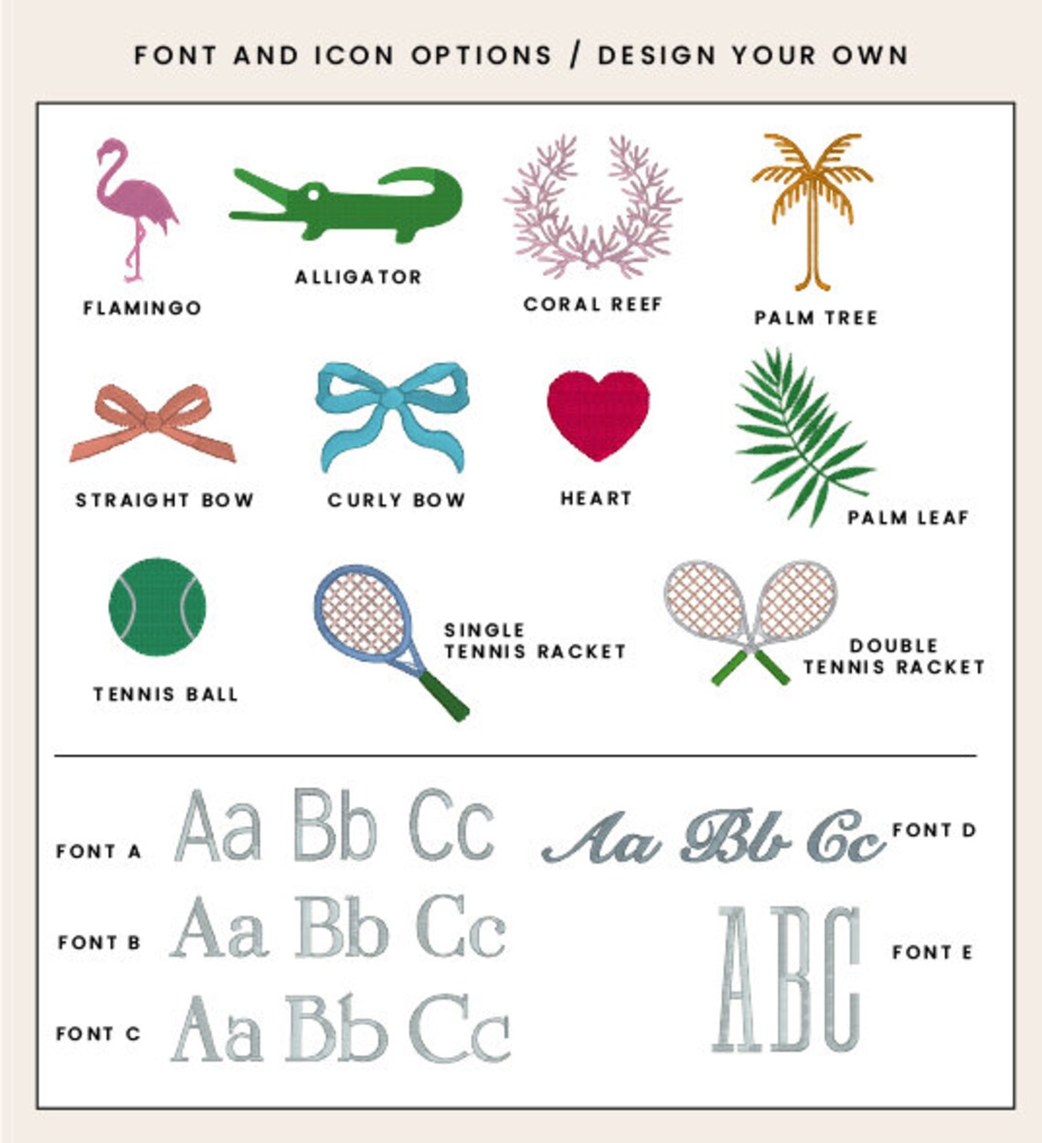 Personalized Embroidered Linen Cocktail Napkins