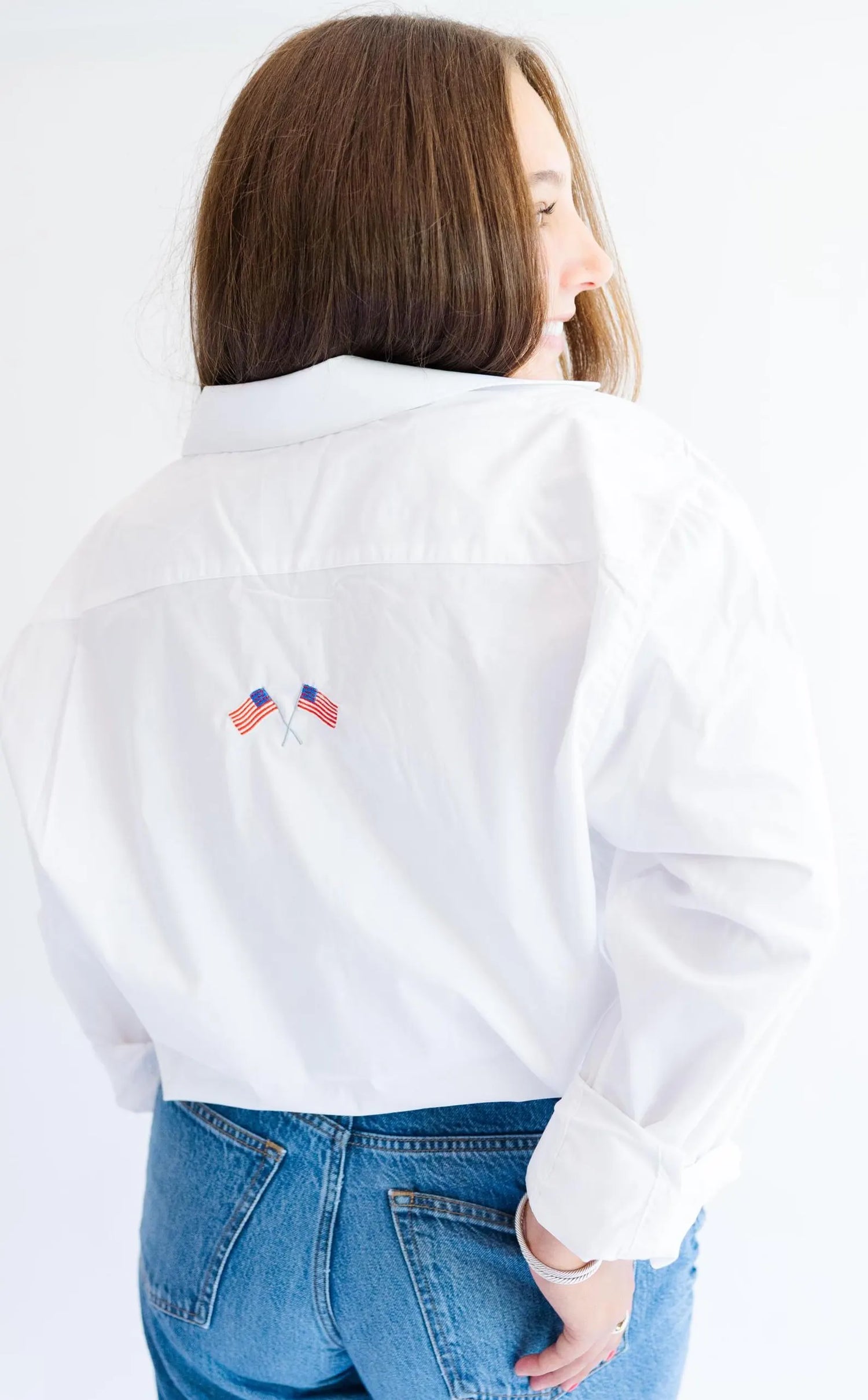 Favorite Icons White Button Down Shirt