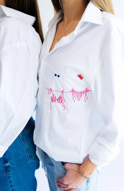 Favorite Icons White Button Down Shirt