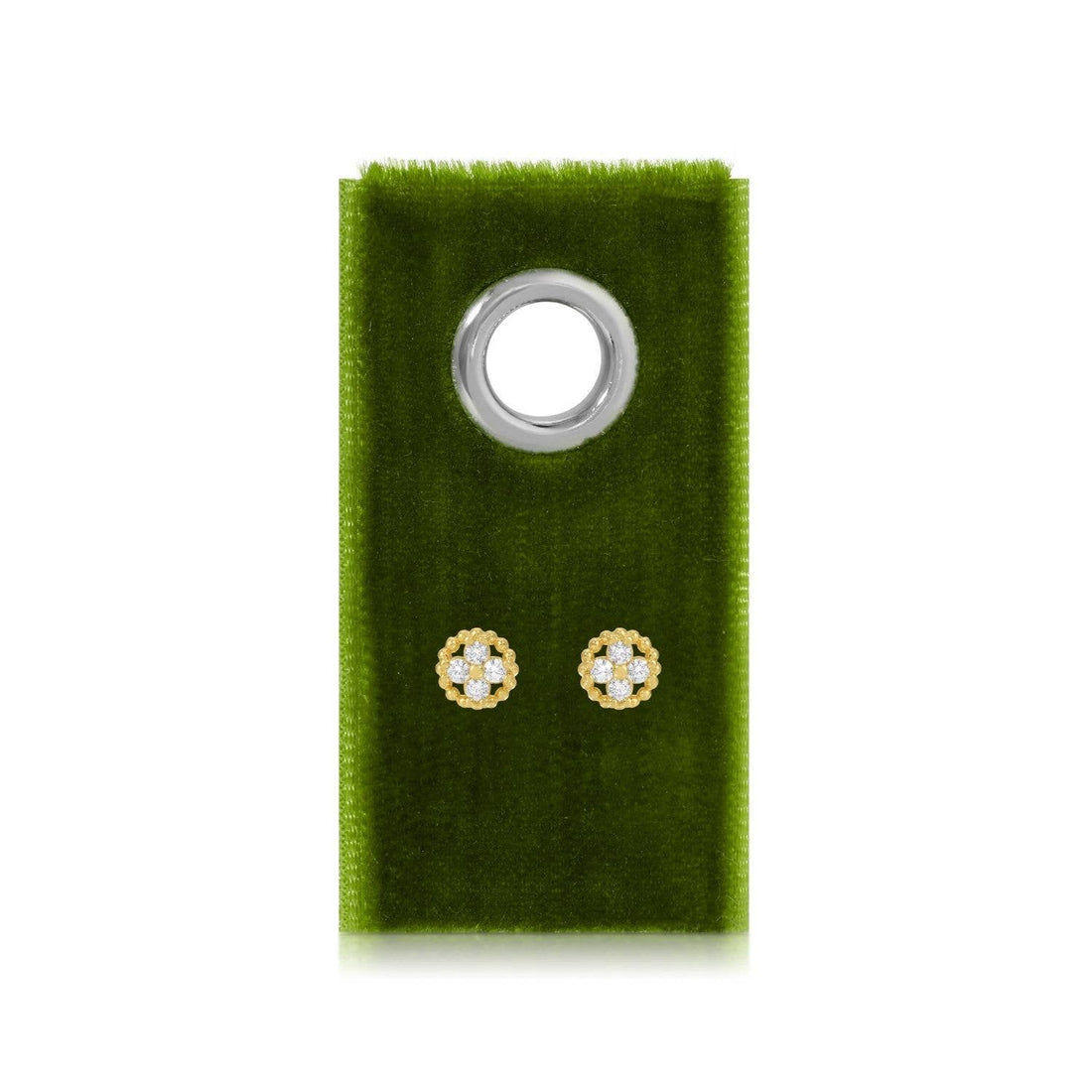 Fleur Studs on Velvet Tag