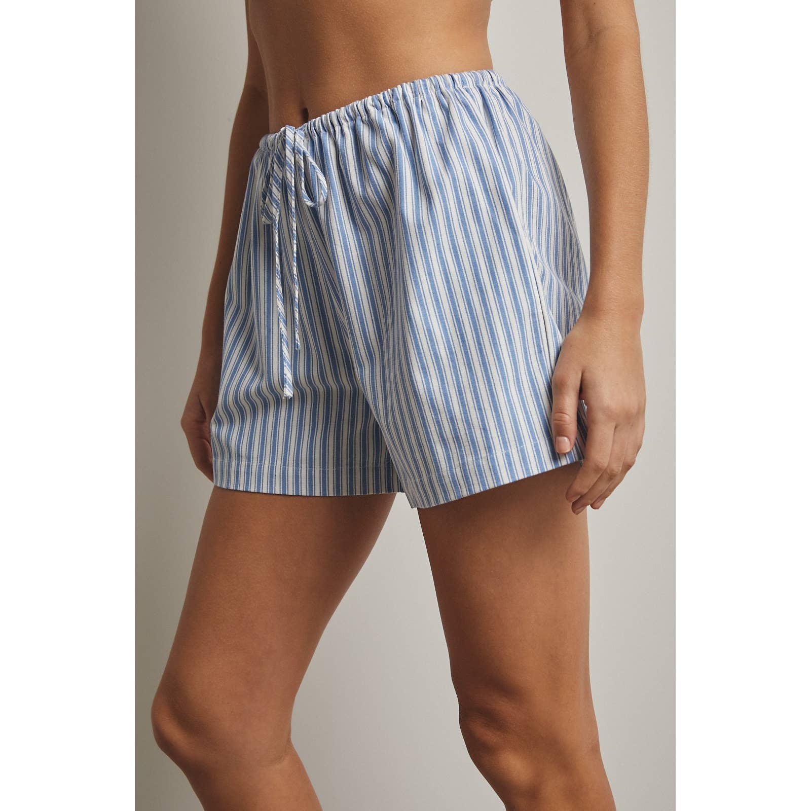 Striped Shorts with Drawstring