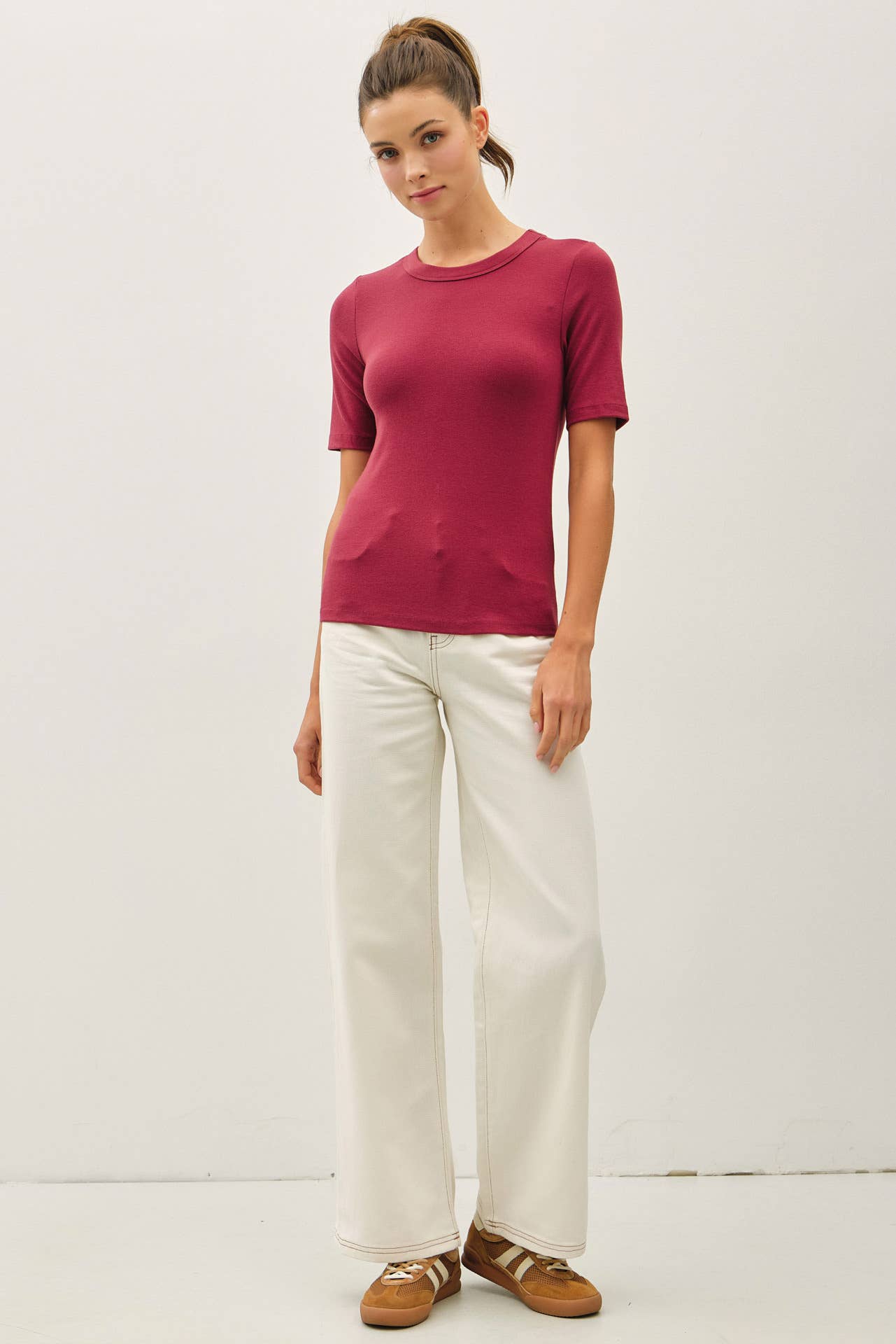Ultra Soft Basic Short Sleeve Top