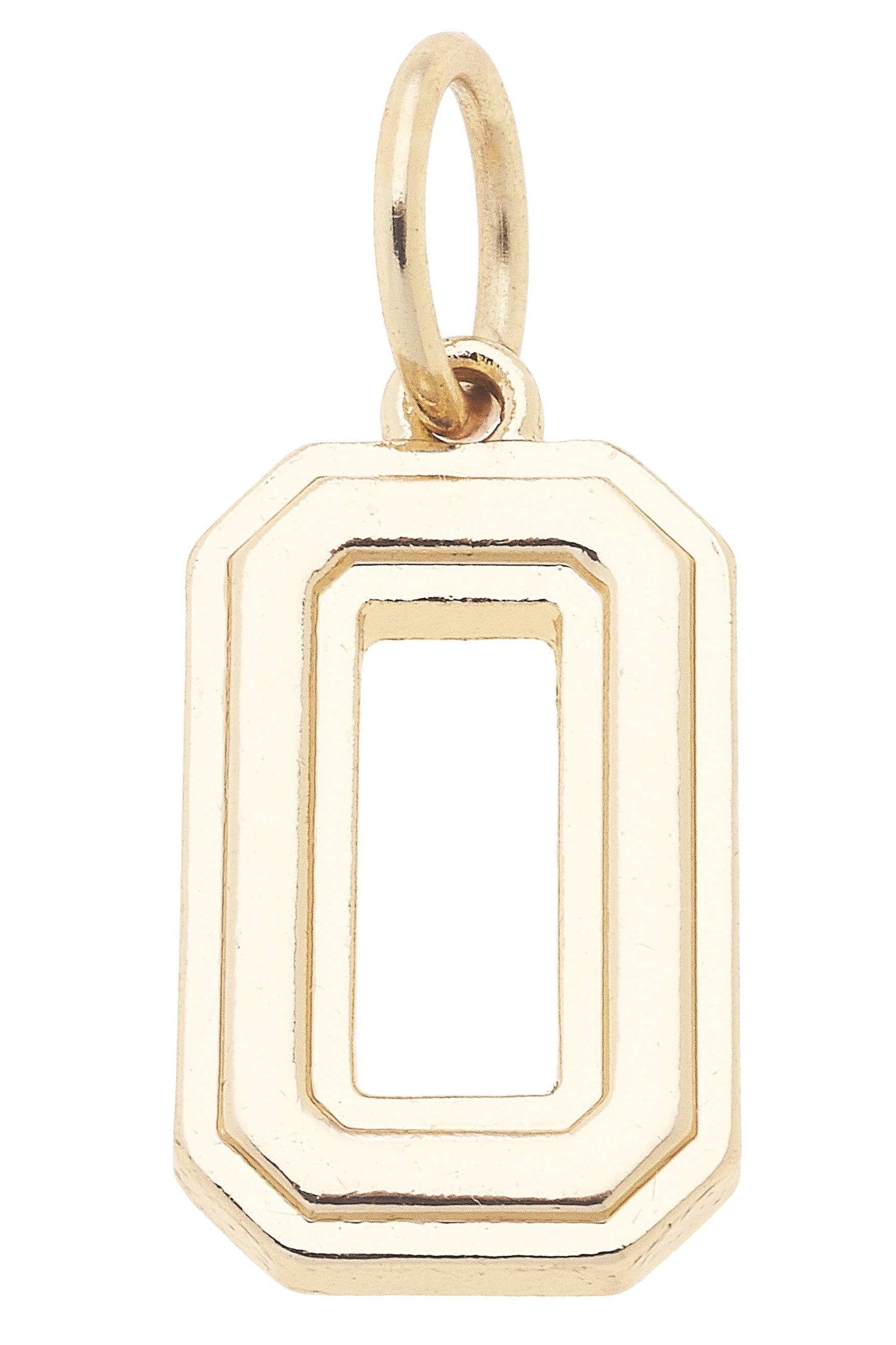Number Charm in Shiny Gold