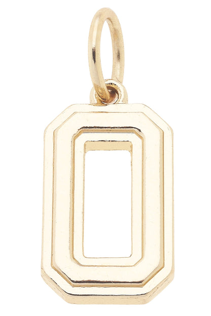 Number Charm in Shiny Gold