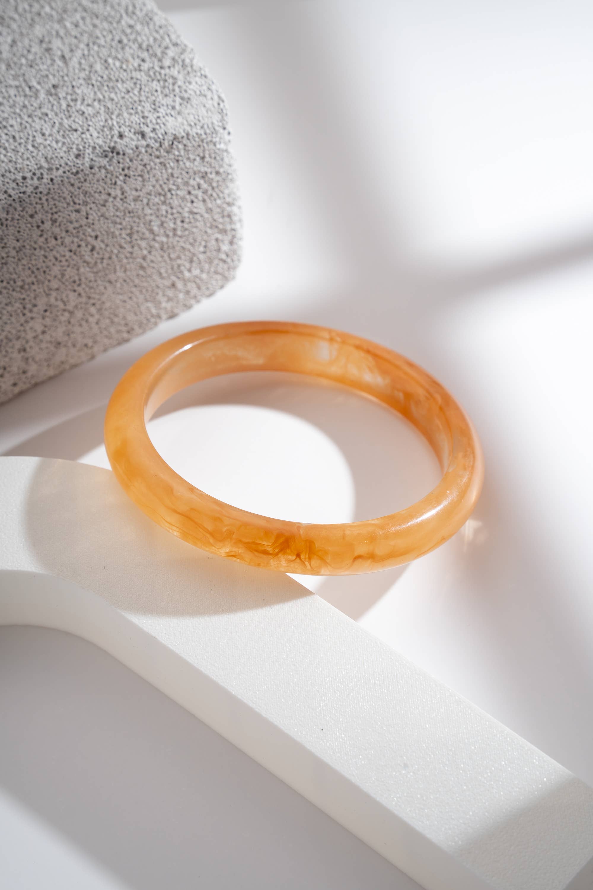 Thin Resin Marble Effect Bangle