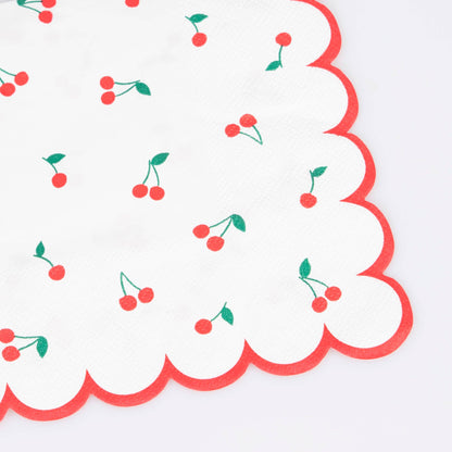 Cherry Pattern Large Napkins