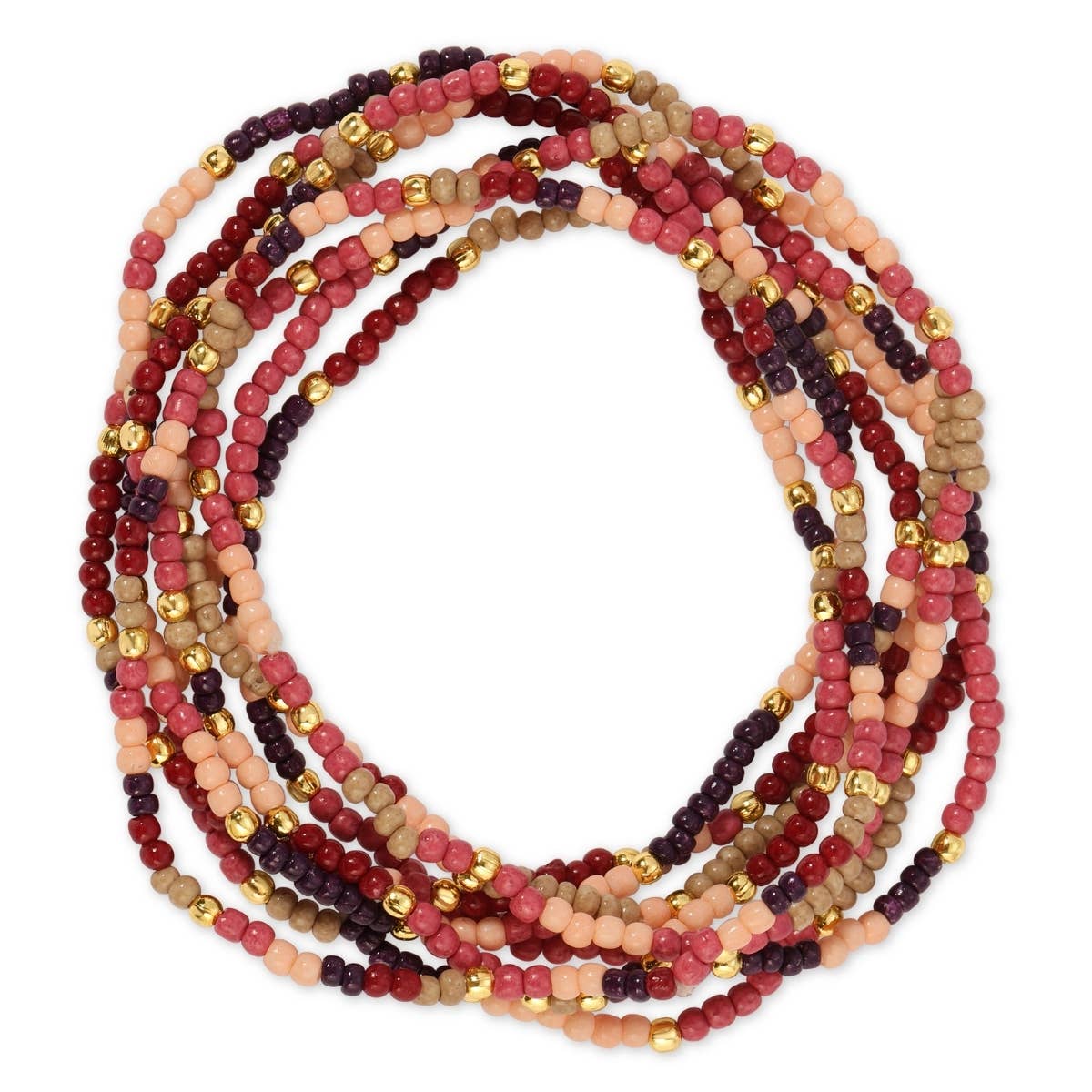Assorted 2mm Stretch Seed Bead Bracelets
