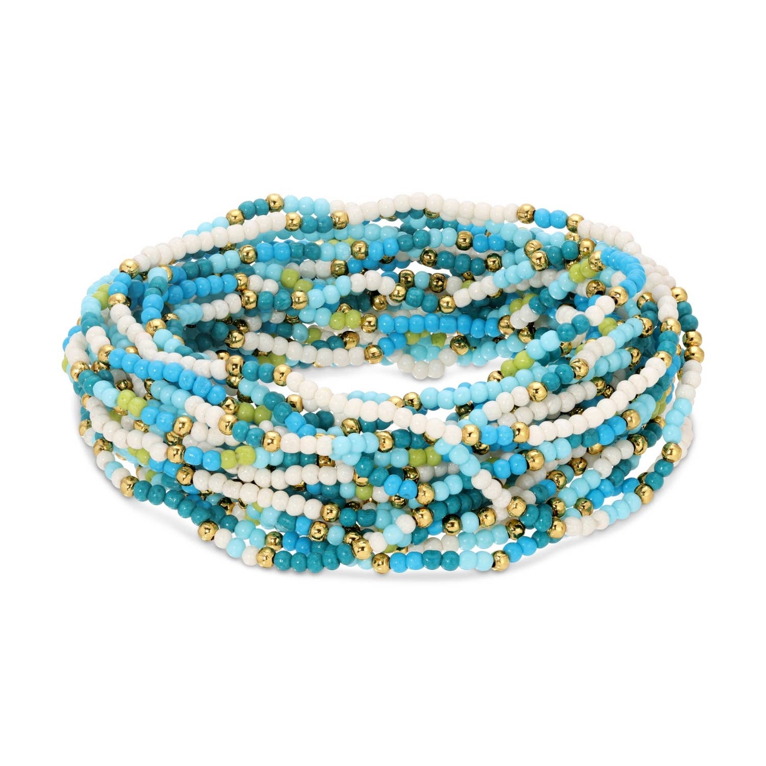 Assorted 2mm Stretch Seed Bead Bracelets