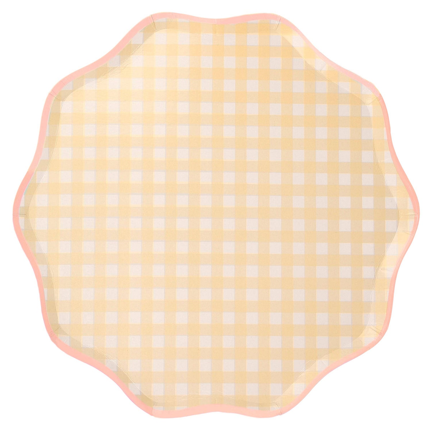 Gingham Dinner Plates