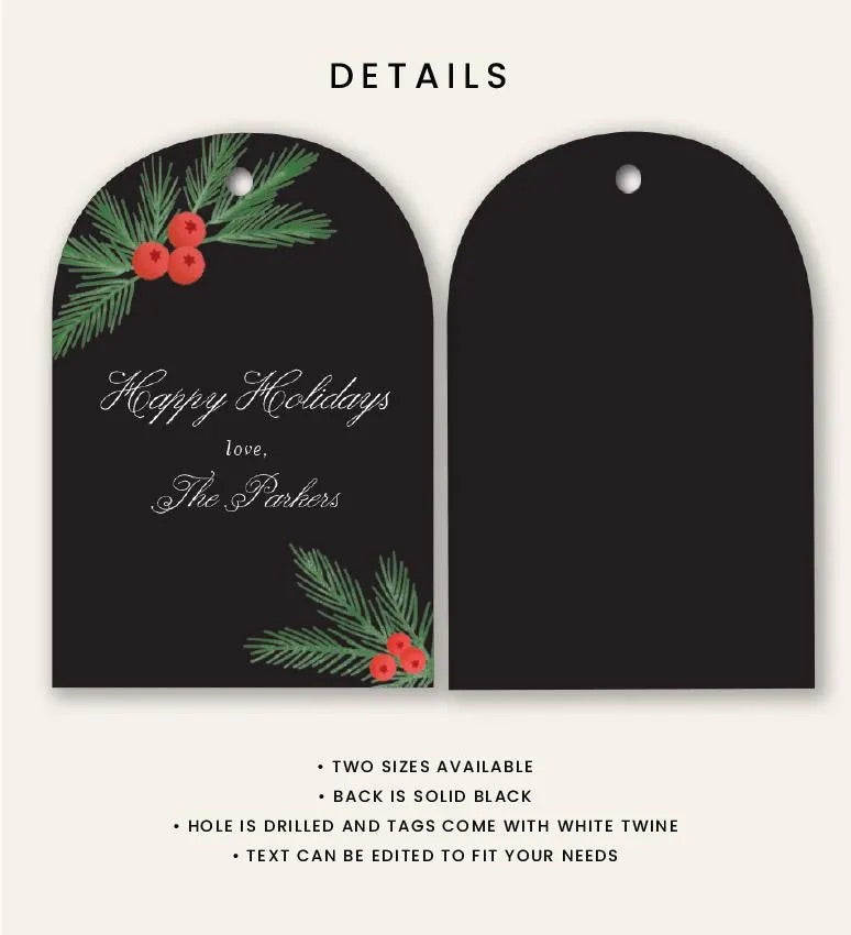 Personalized Holiday Gift Tag