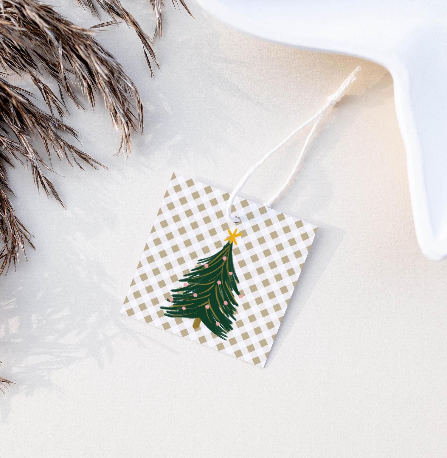 Personalized Christmas Tree Gift Tag