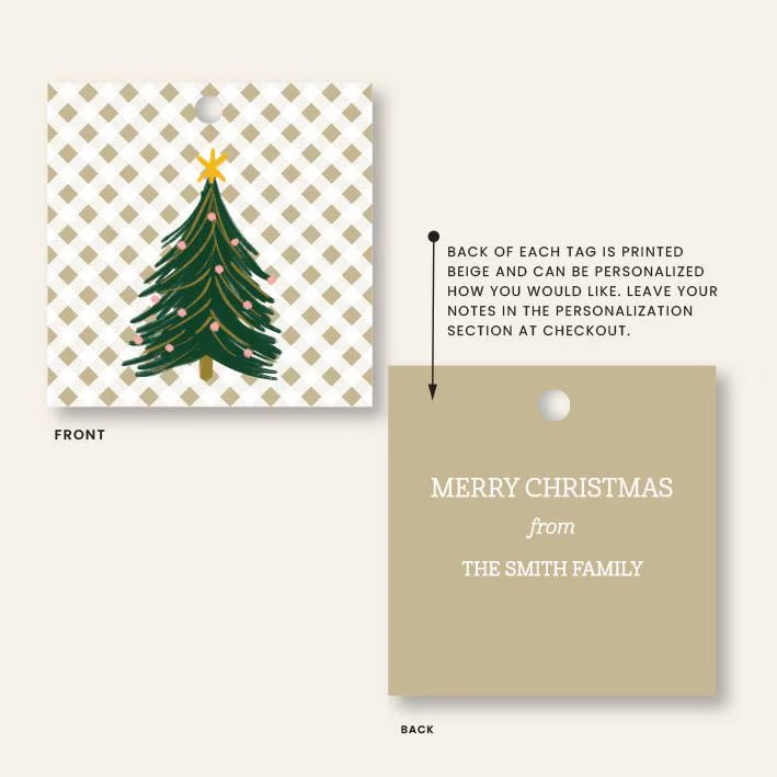 Personalized Christmas Tree Gift Tag