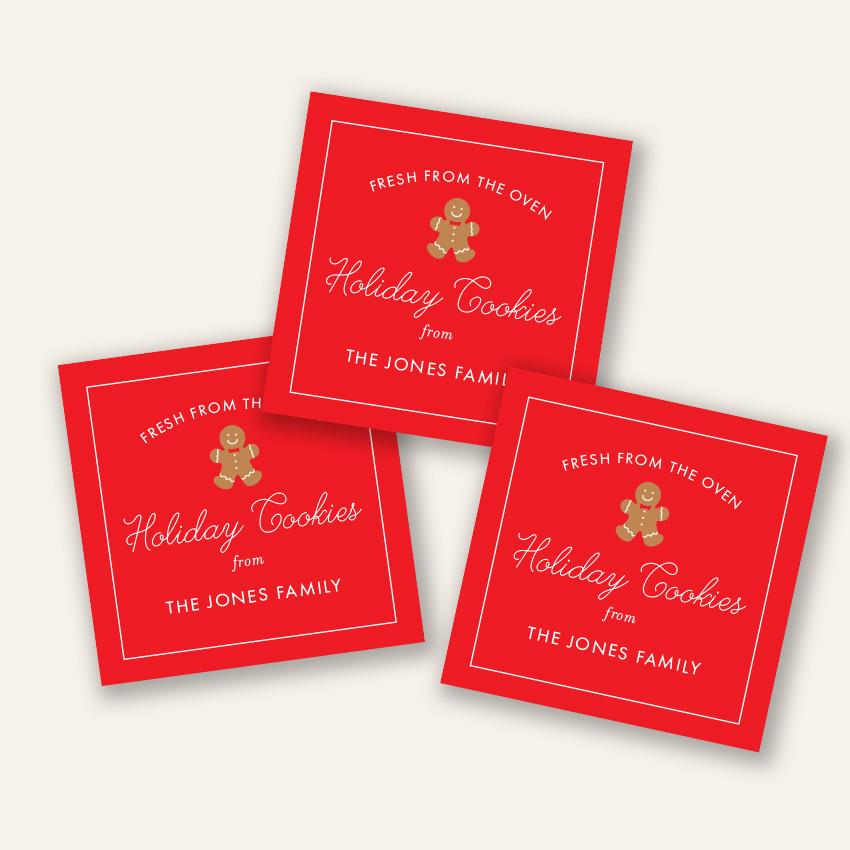 Christmas Cookies Gift Sticker