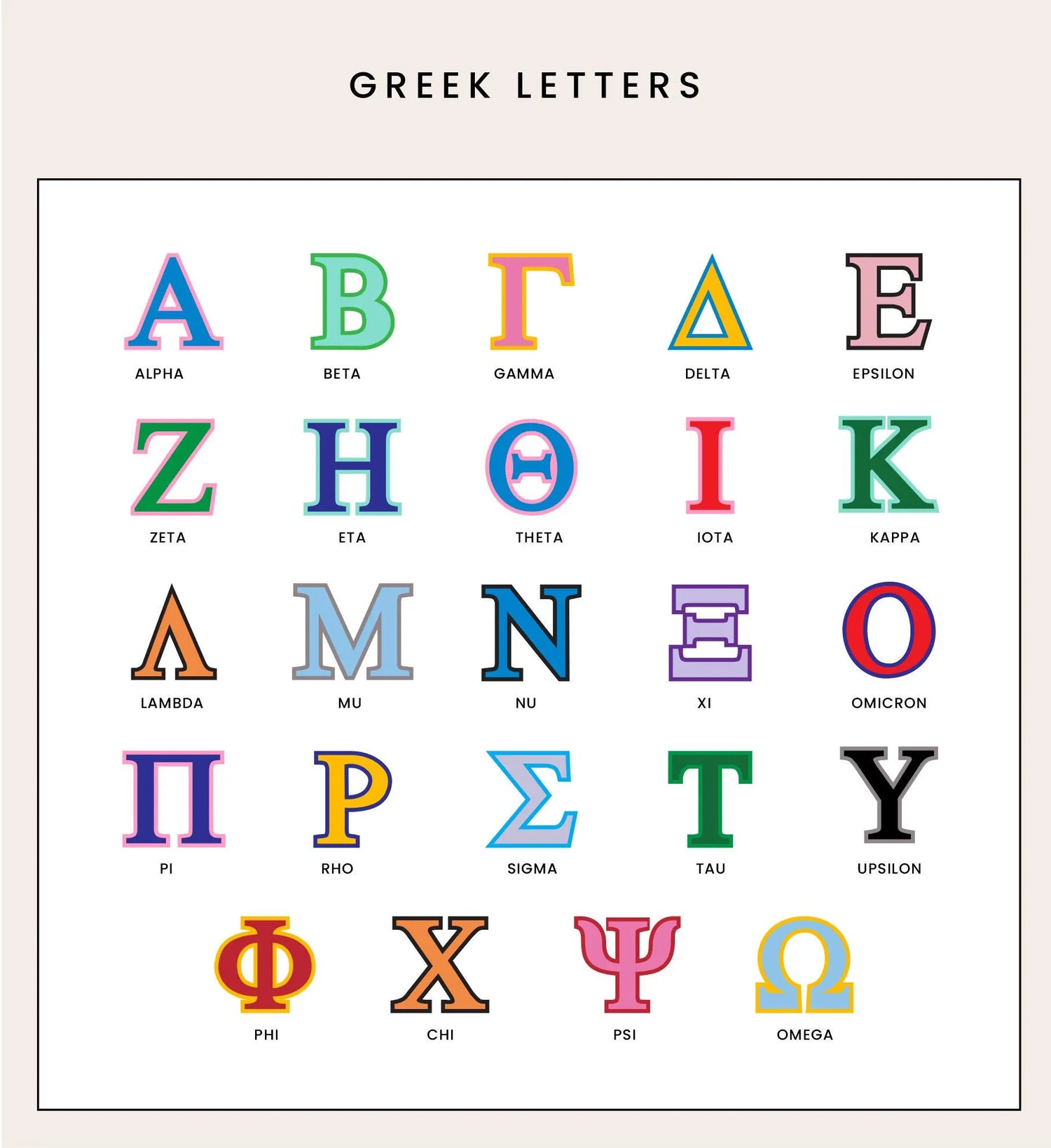 Greek Life Acrylic Catchall Tray