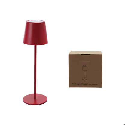 Red LED Rechargeable Table Lamp