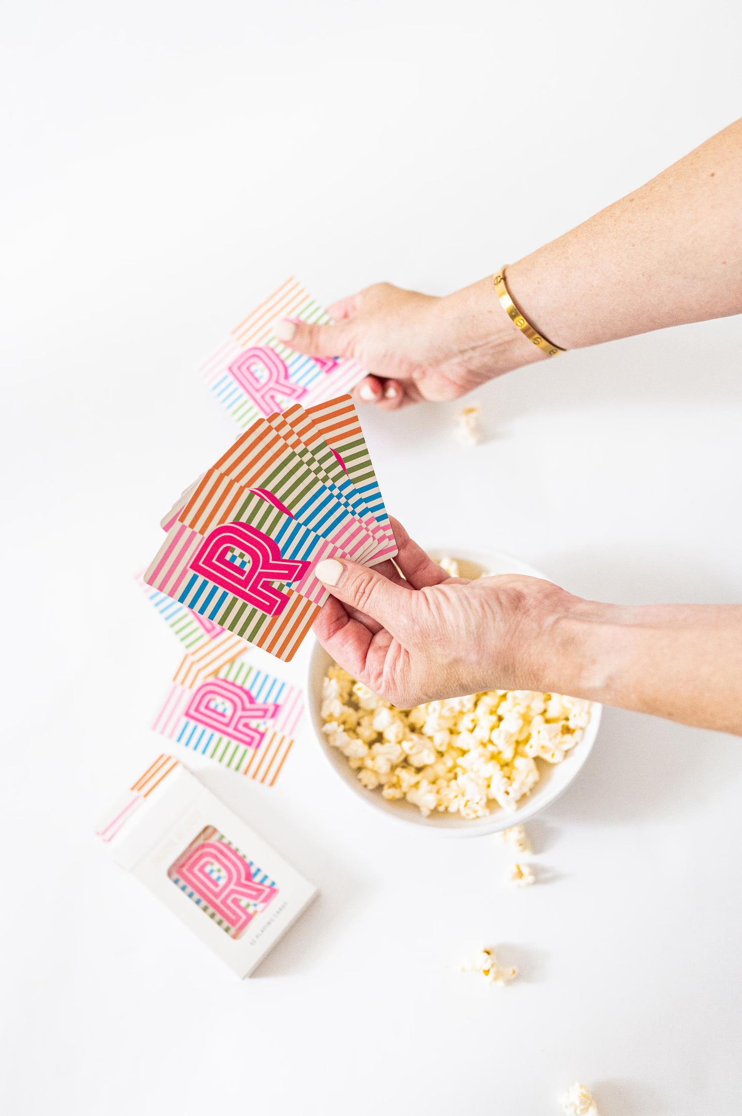 Personalized Striped Playing Cards