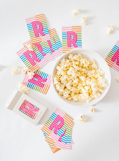 Personalized Striped Playing Cards