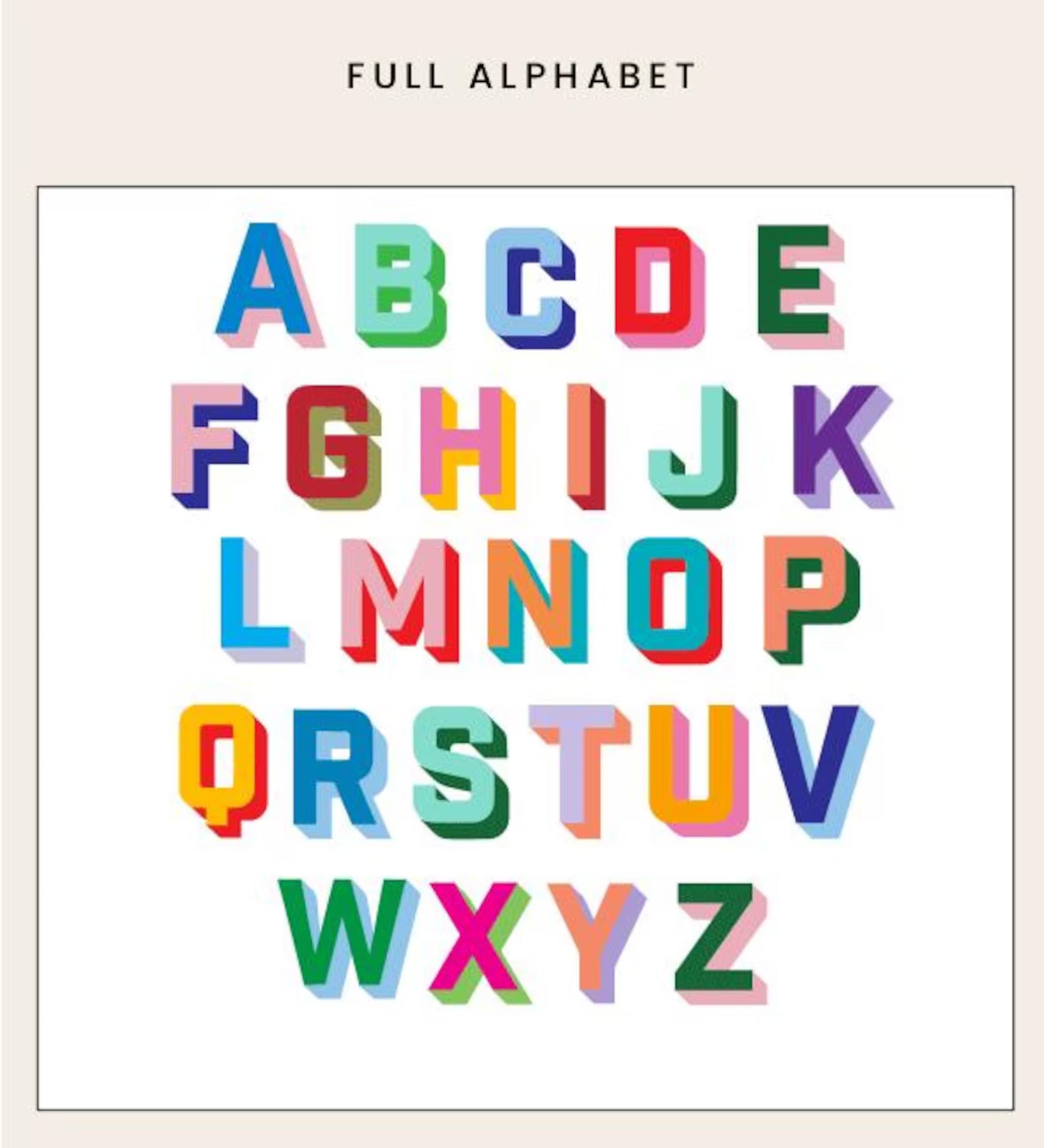 Colorful Preppy Playing Cards