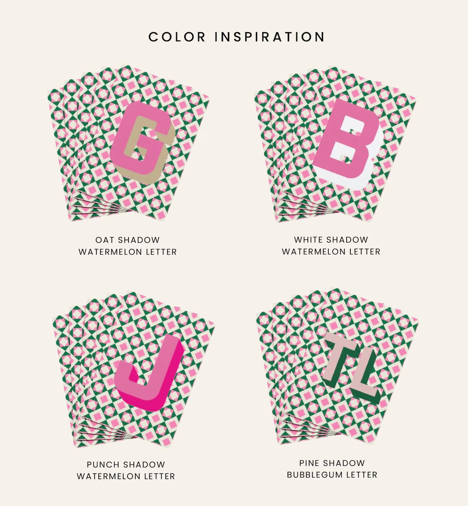 Colorful Preppy Playing Cards