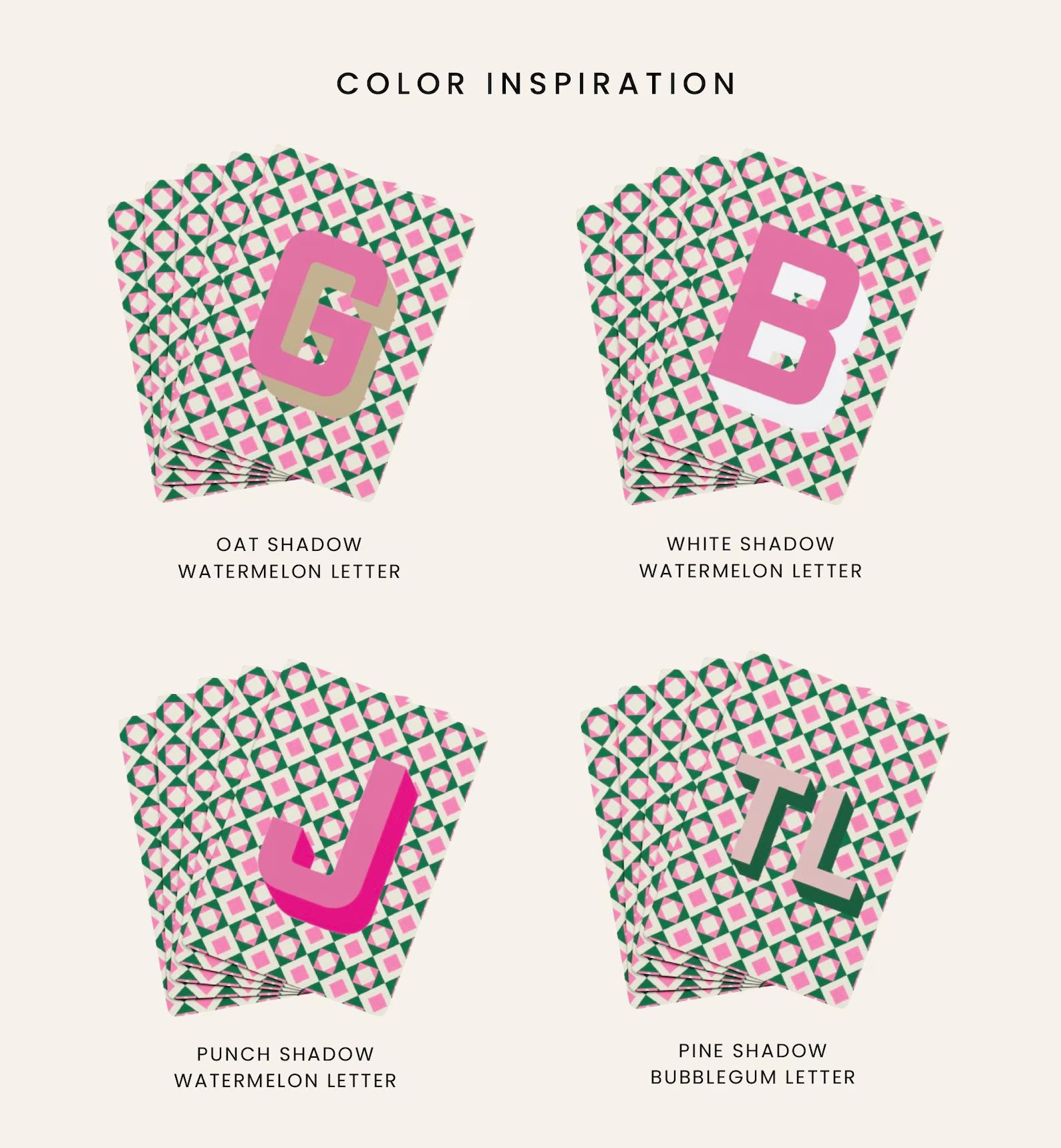 Colorful Preppy Playing Cards