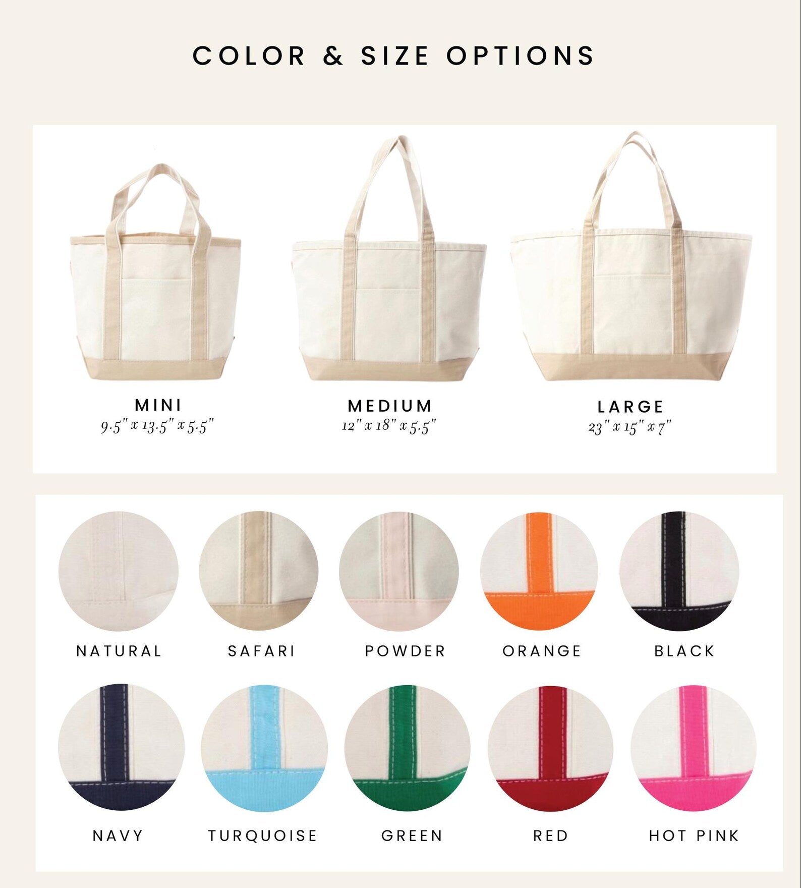 Classic Canvas Tote with Pocket