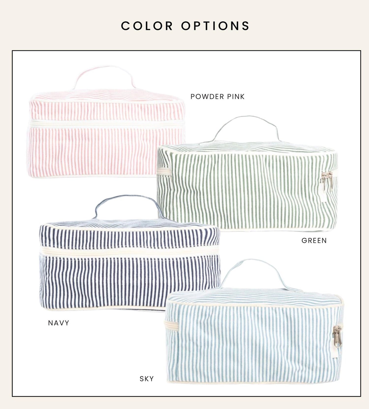 Stripes Train Case