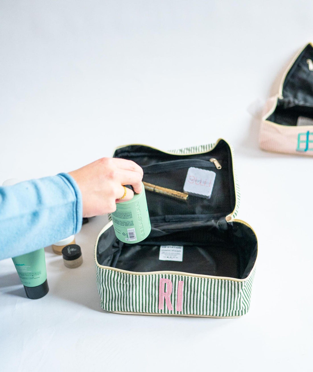 Stripes Train Case