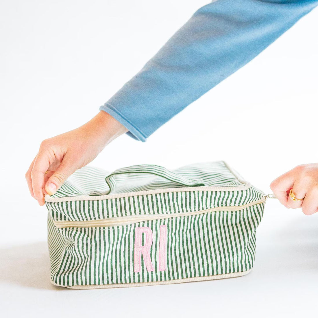 Stripes Train Case