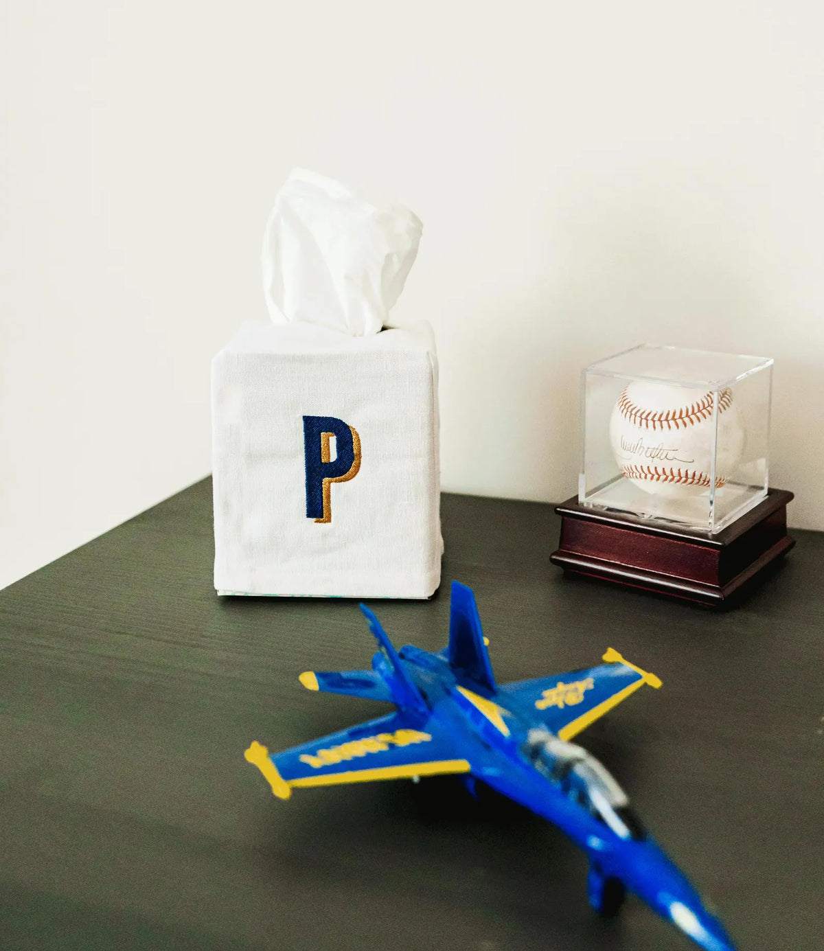 Embroidered Tissue Box Cover