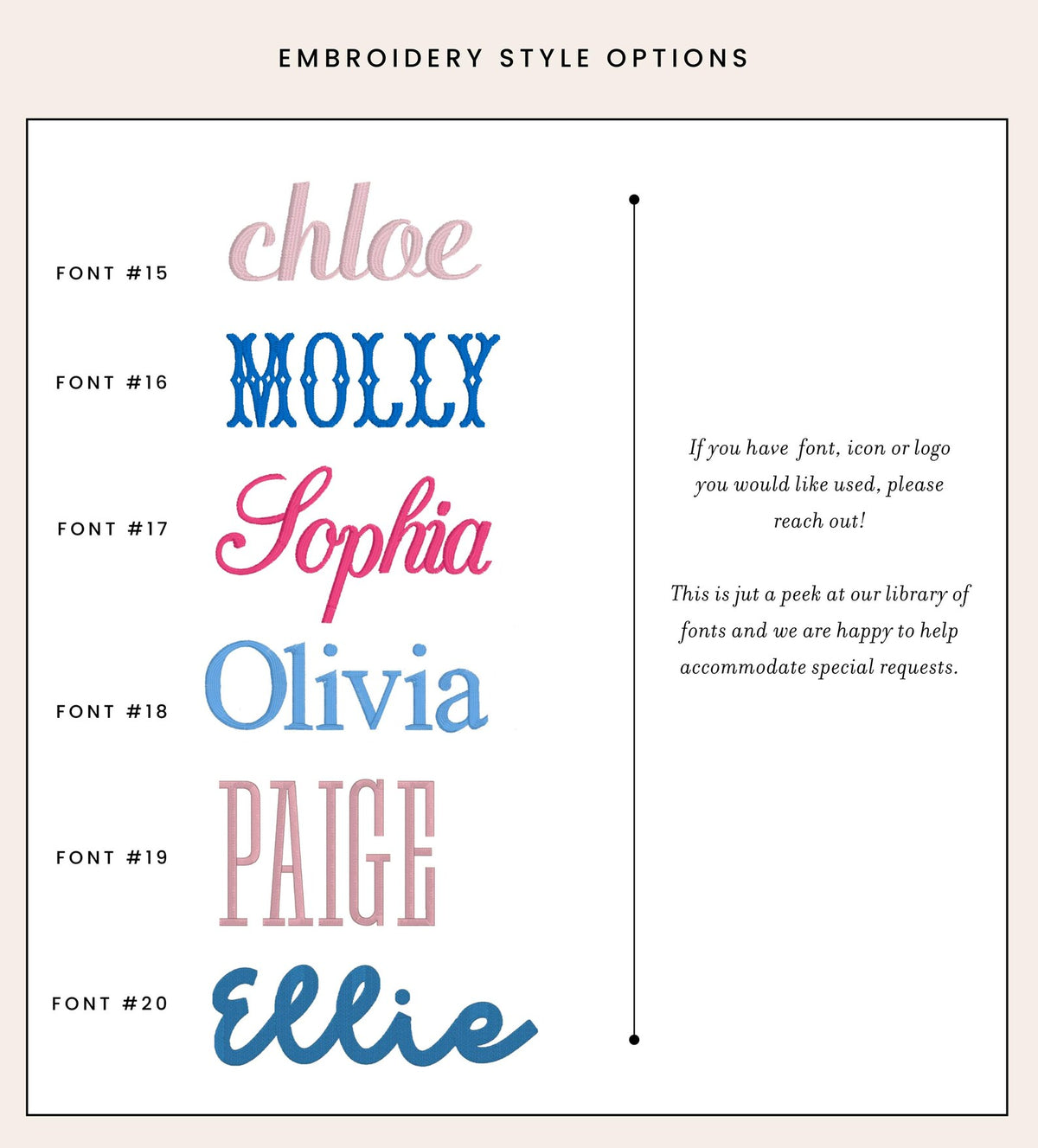 Personalized Embroidered Bridesmaid Tote Bag