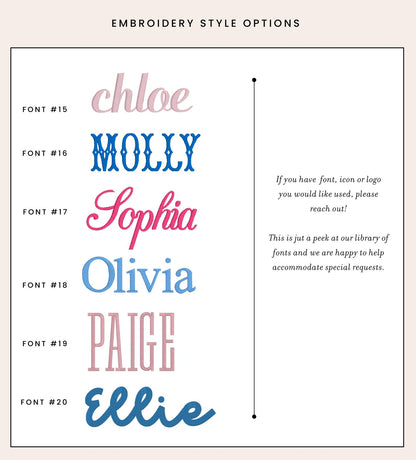 Personalized Embroidered Bridesmaid Tote Bag