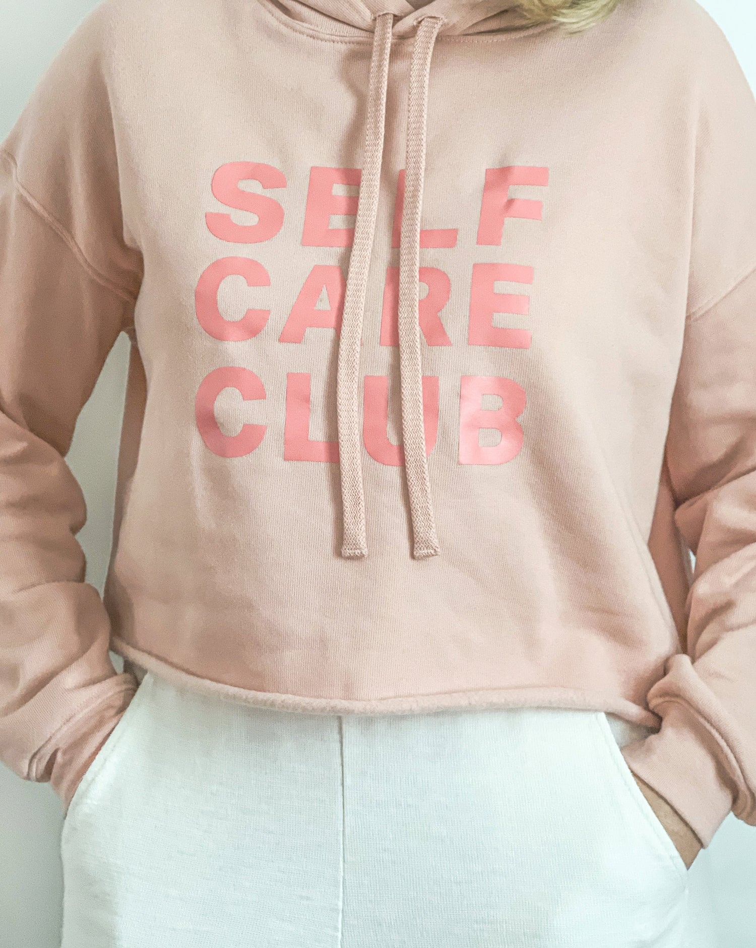 Self Care Club Cropped Sweatshirt