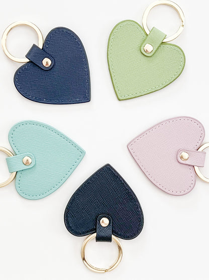 Monogram Heart Keychain