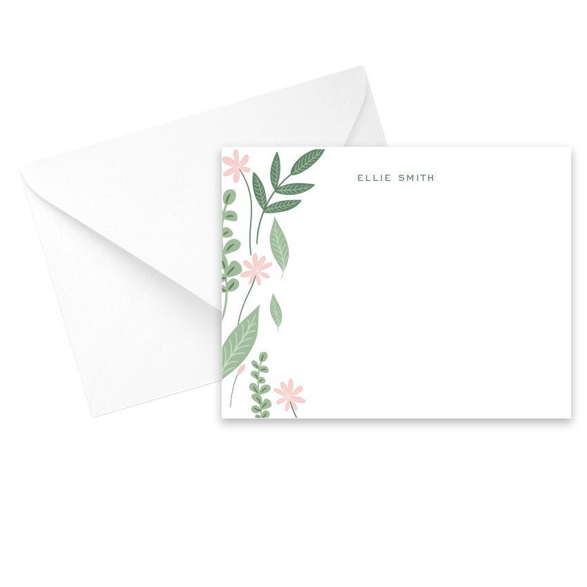 Botanical Flat Notecard Set