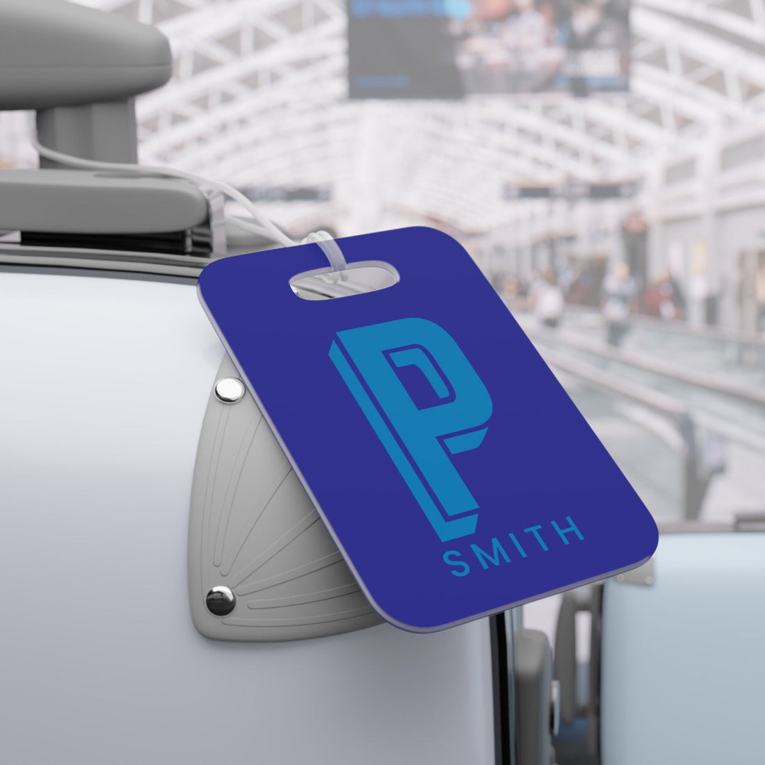 Large Initial Luggage Tag