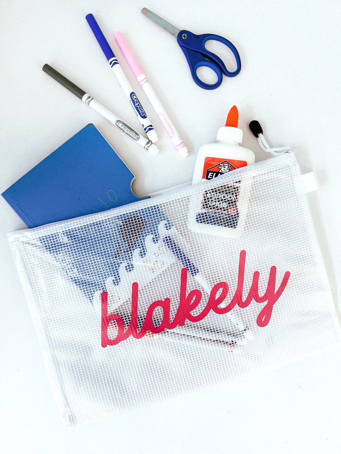 School Supply Mesh Pouch