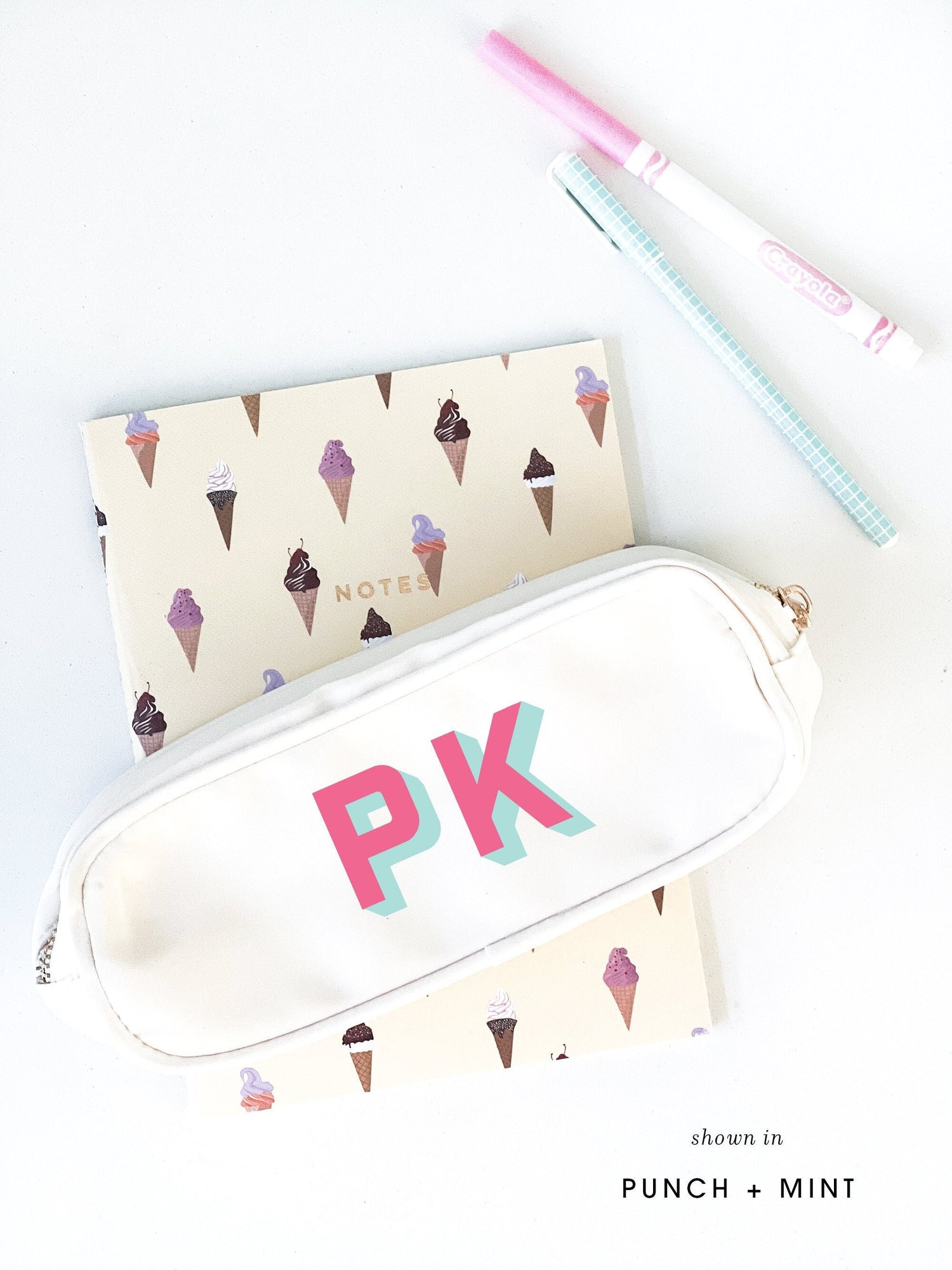 Monogram Nylon Pencil Pouch