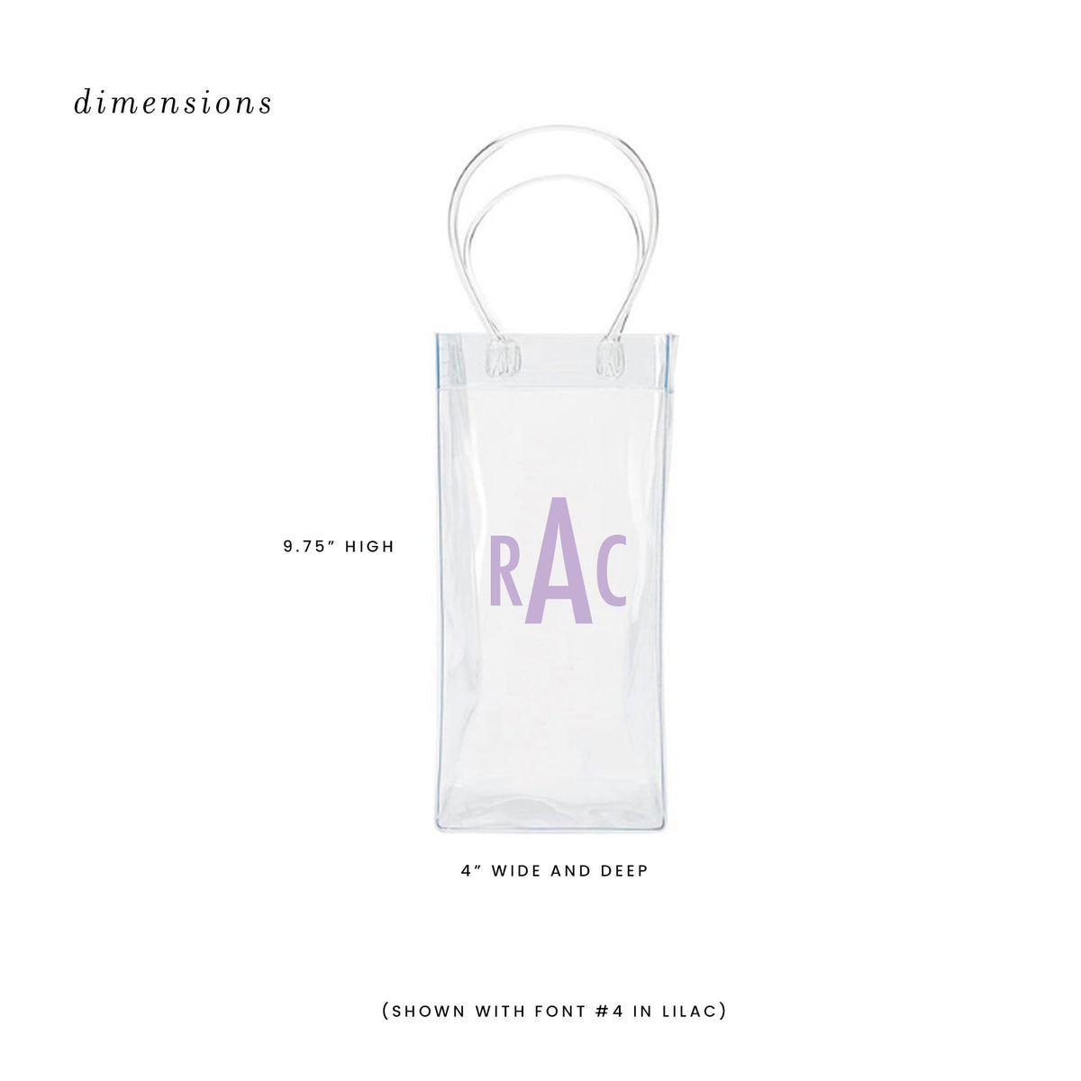 Custom Monogrammed Wine Bag