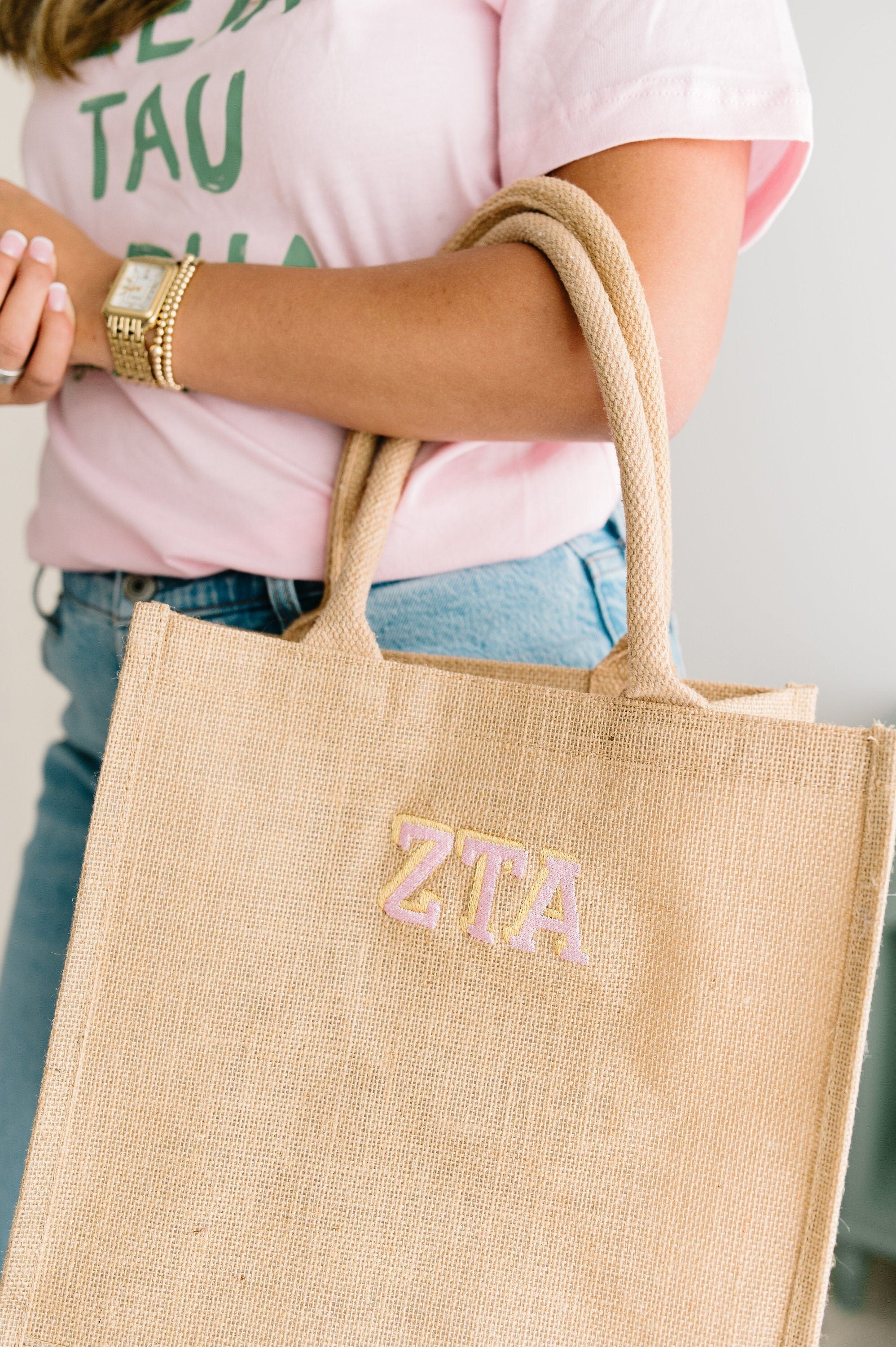 Sorority Embroidered Tote