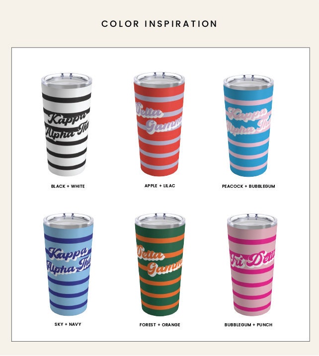 Sorority Spill-proof travel tumbler