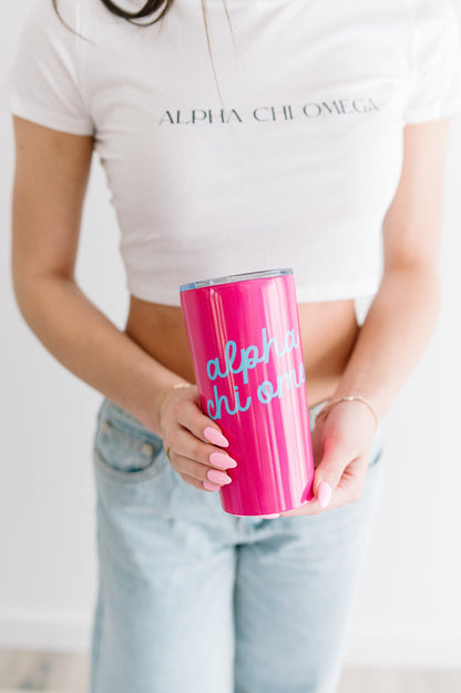 Sorority Script Tumbler