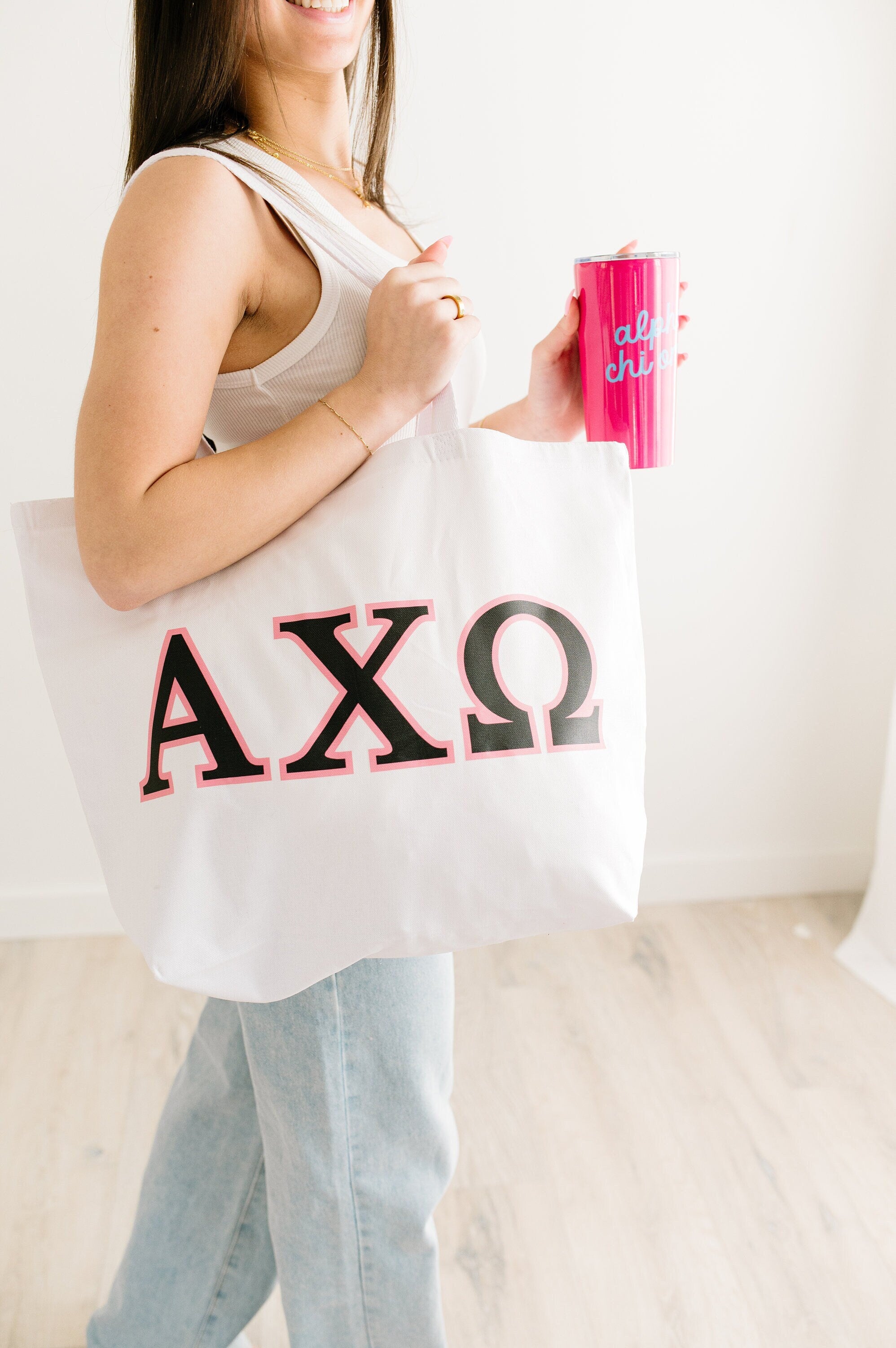 Sorority Letters Tote Bag