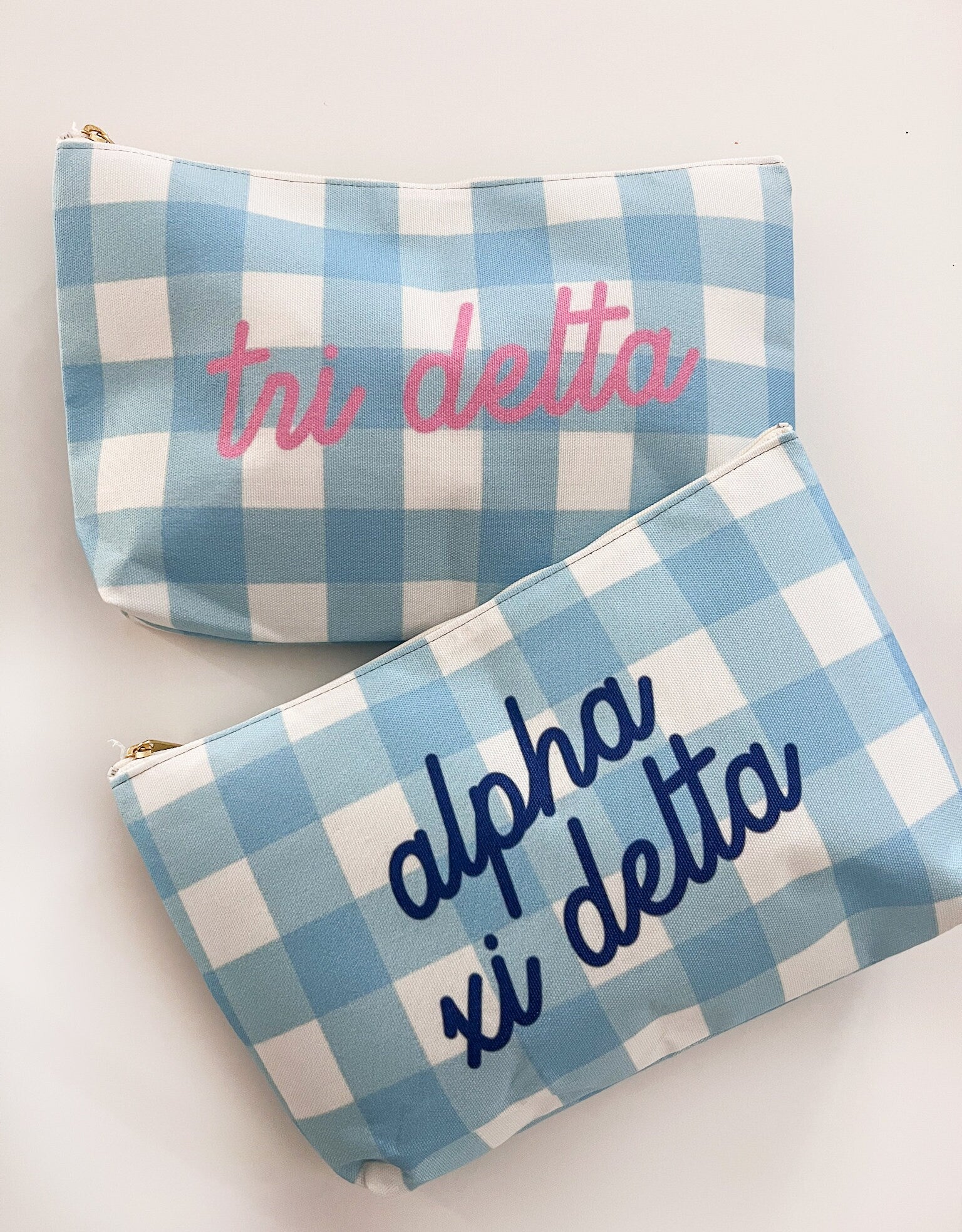 Sorority Gingham Cosmetic Pouch