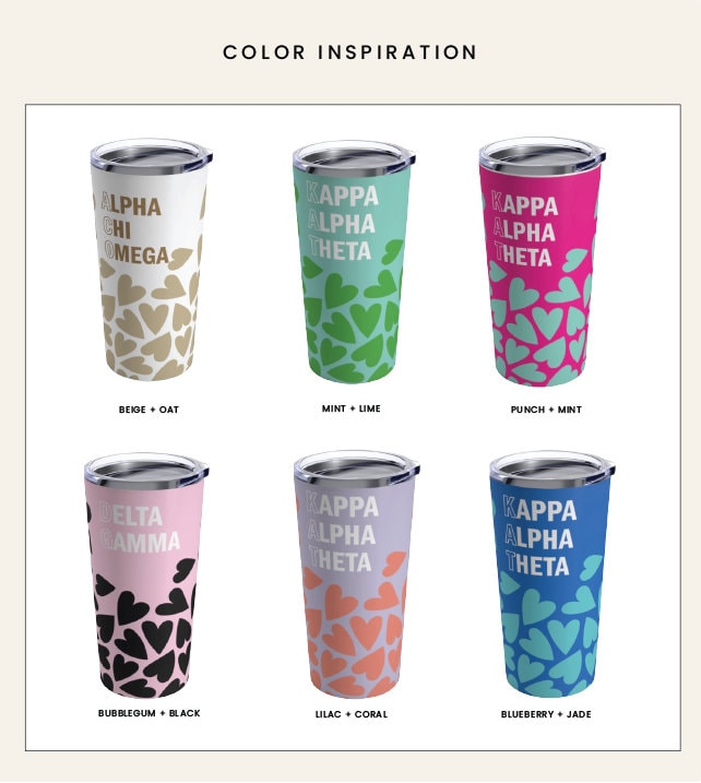 Sorority Hearts Tumbler